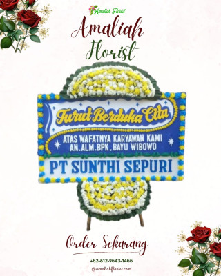 Papan Bunga Duka di Ledeng